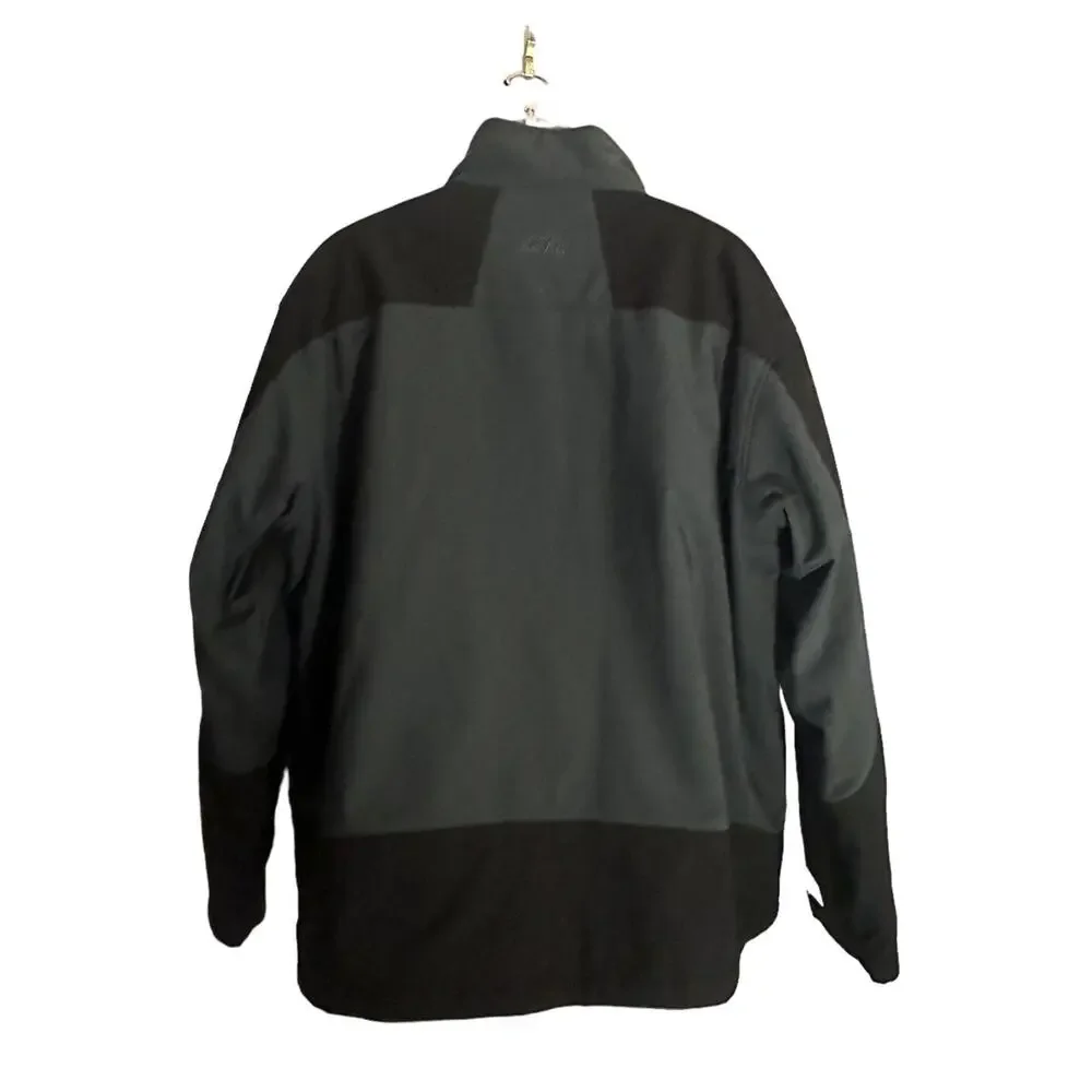Black Gray Gravel Gear Mens Insulated Soft Shell Jacket Size X-Large